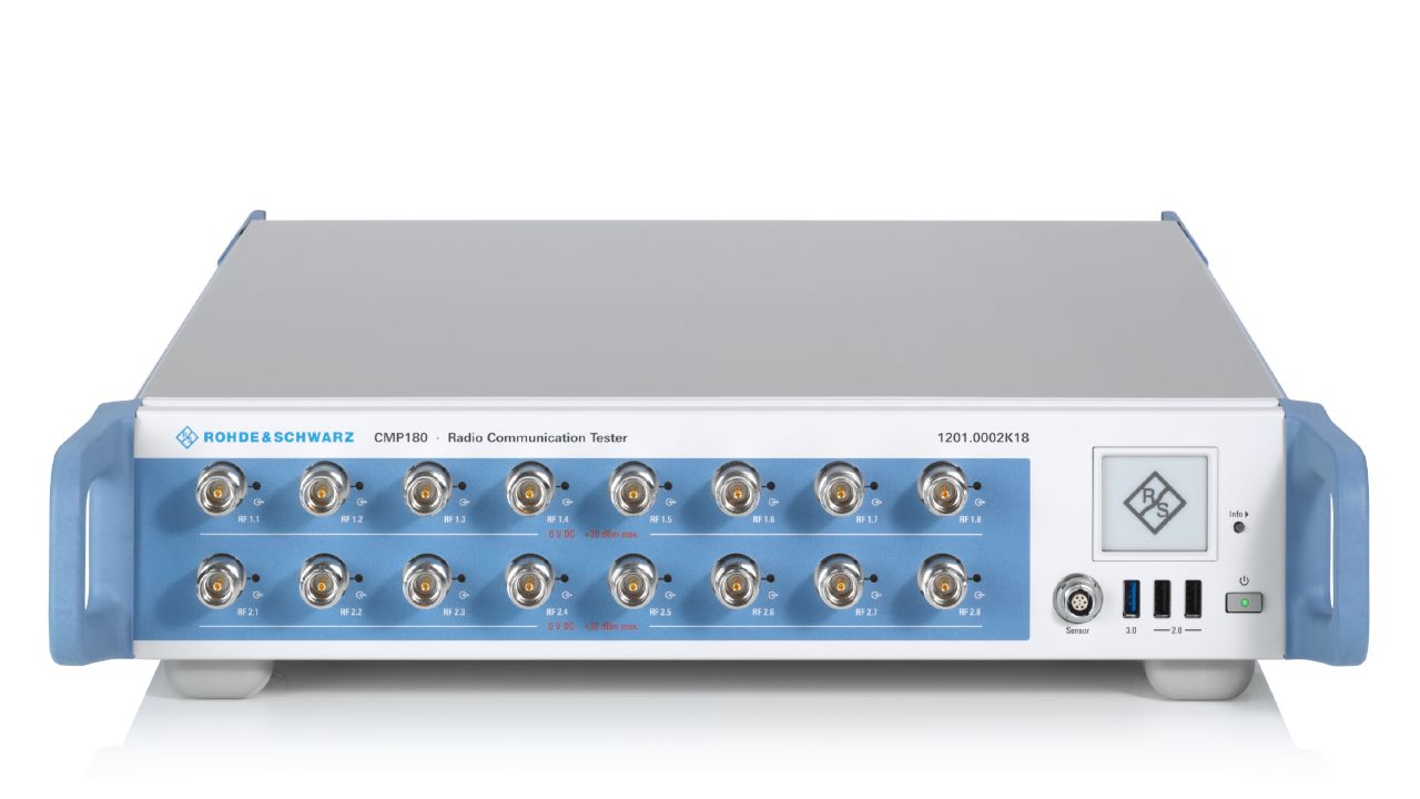 R&S®CMP180 無線電通訊測試儀（最高 8 GHz，雙獨立 RF 通道） 角度 2