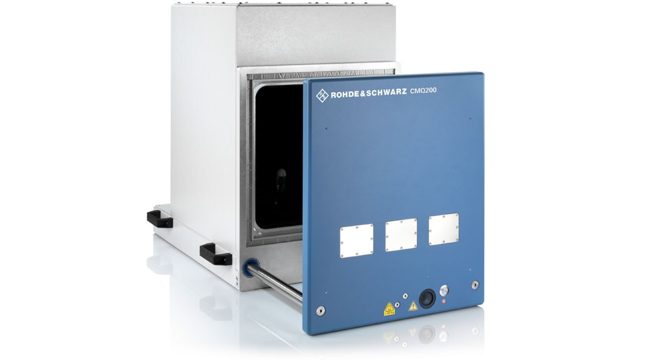 R&S®CMQ200 5G FR2 終端與元件遮蔽屏蔽立方體（毫米波 20 – 77 GHz） 角度 3