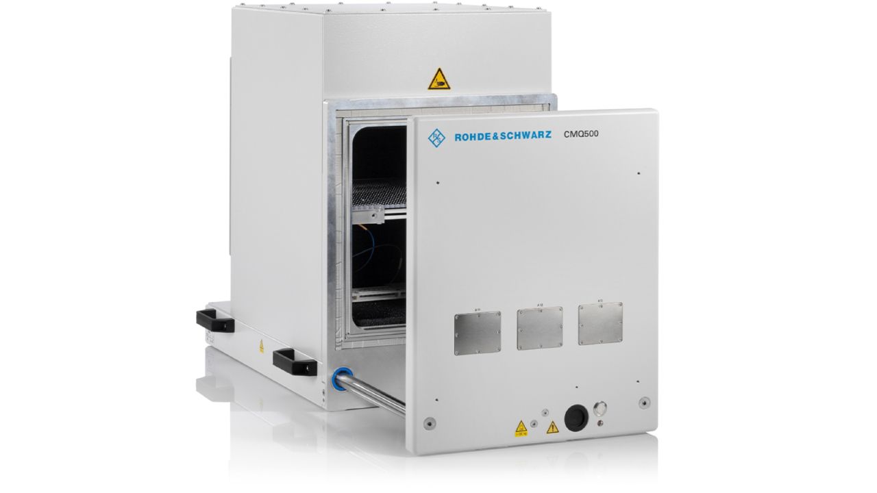 R&S®CMQ500 5G 終端與元件遮蔽屏蔽立方體（0.7 – 77 GHz，>80 dB） 角度 2