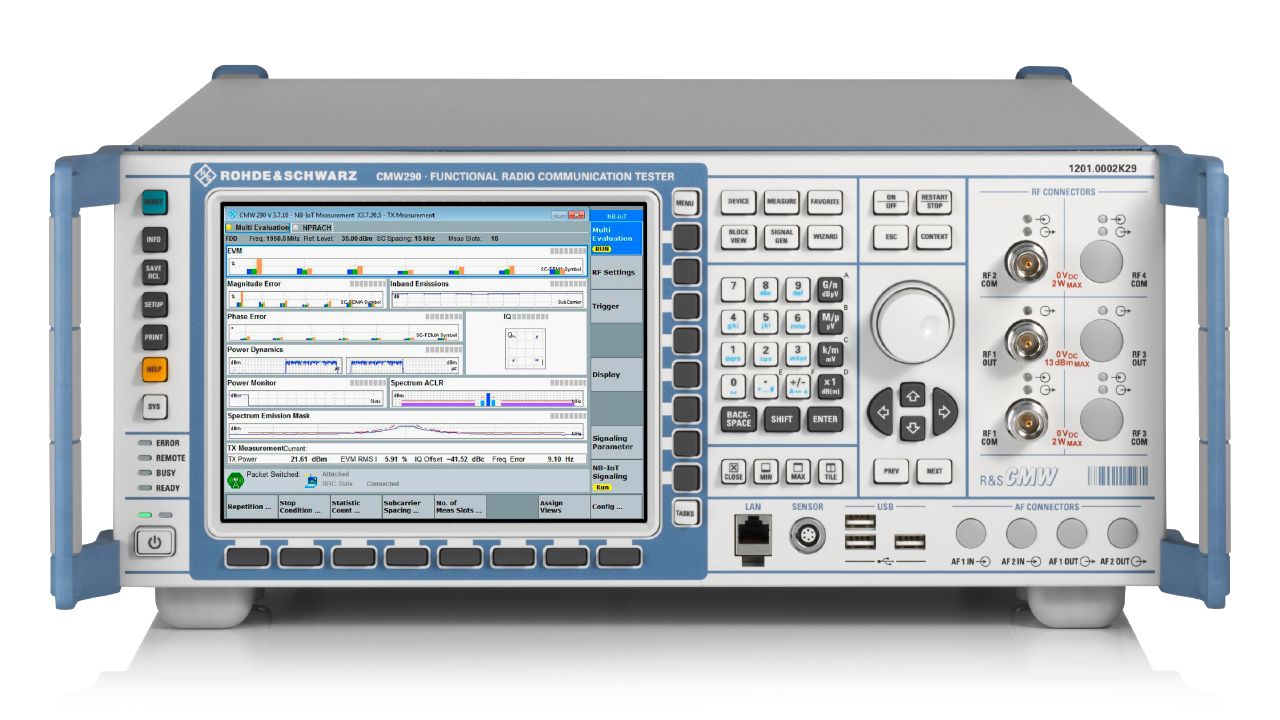 R&S®CMW290 緊湊型無線測試儀（NB-IoT / LTE-M / WLAN / Bluetooth） 角度 2