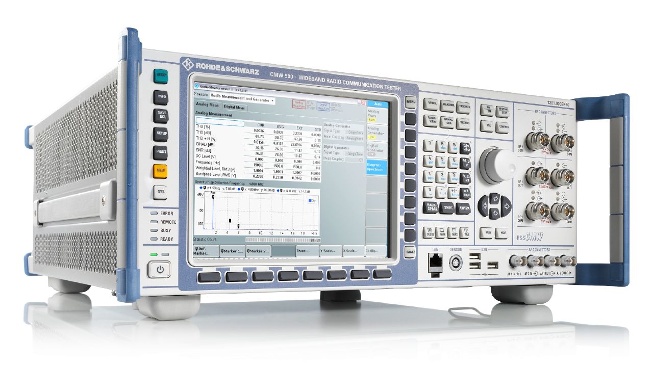 R&S®CMW500 寬頻無線通訊測試儀（多協定，LTE / NB-IoT / WLAN / Bluetooth） 角度 2