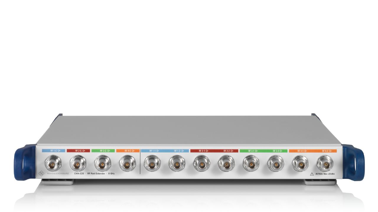 R&S®CMX-Z25 CMX500 射頻埠擴展器（多 DUT 並行 LTE / 5G FR1） 角度 2