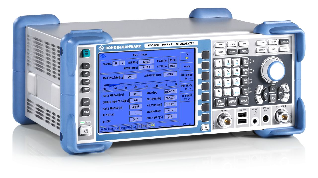 R&S®EDS300 航空導航訊號電平與調變分析儀（DME / TACAN，建置與驗證用） 角度 4