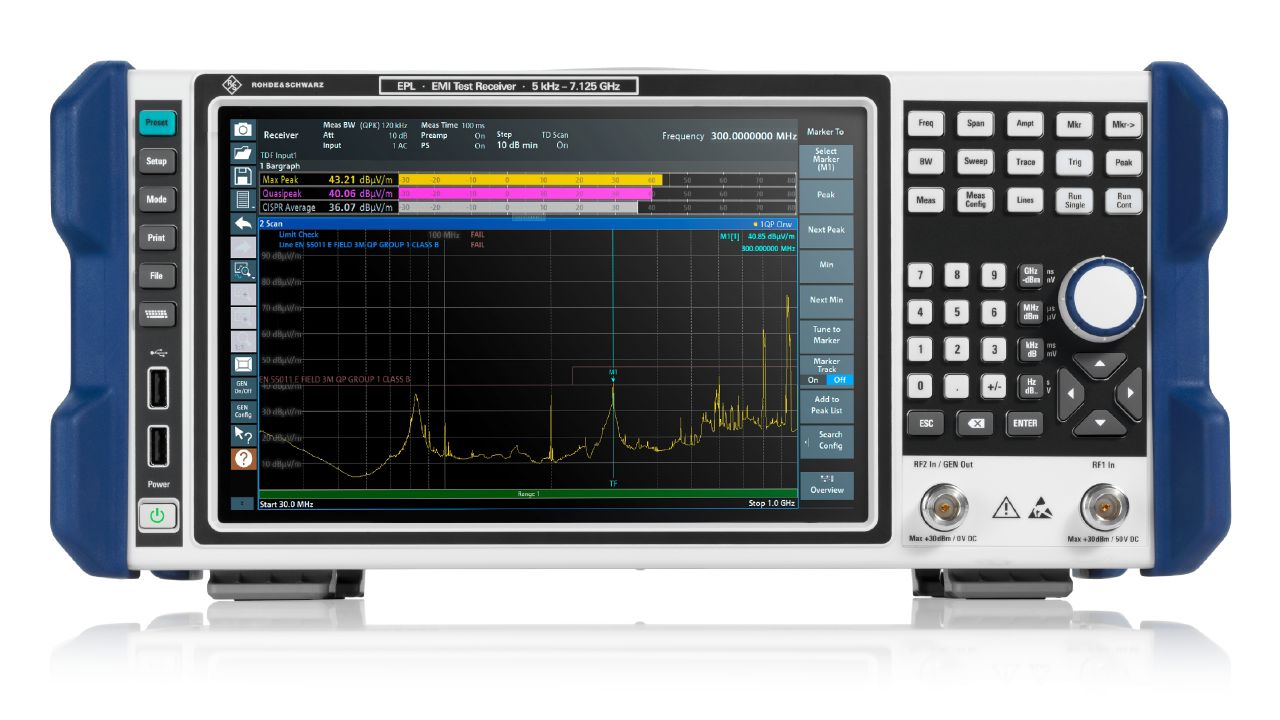 R&S®EPL 可攜式 EMI 測試接收機