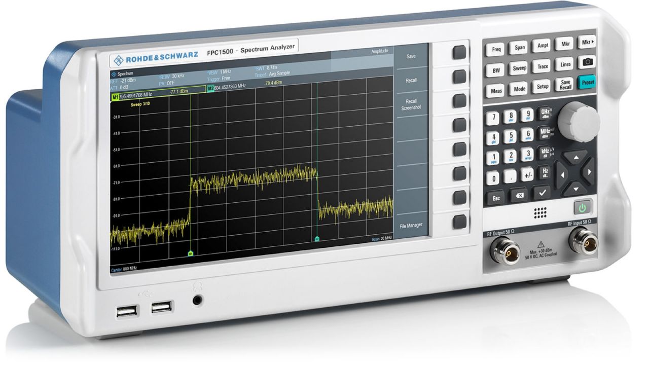 R&S®FPC 入門級桌上型頻譜分析儀（5 kHz – 3 GHz） 角度 4