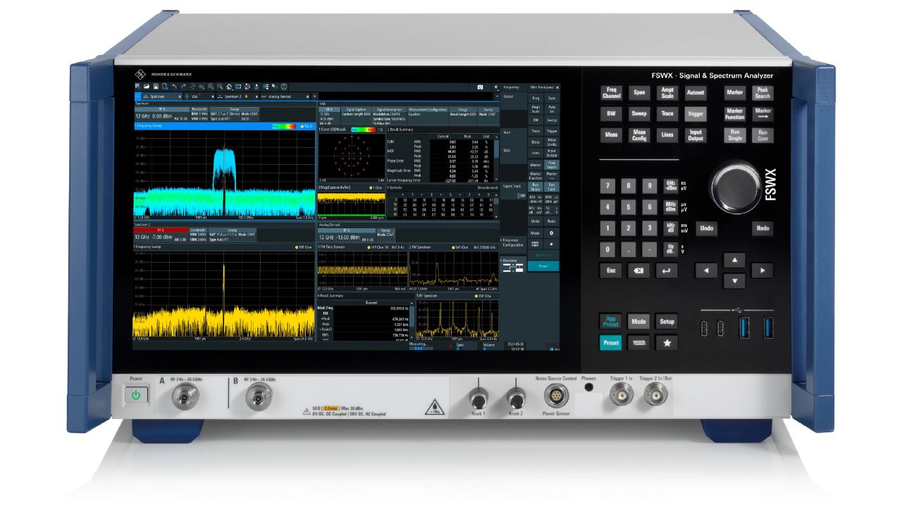 R&S®FSWX 多通道訊號與頻譜分析儀（含交叉相關分析，最高 50 GHz） 角度 2