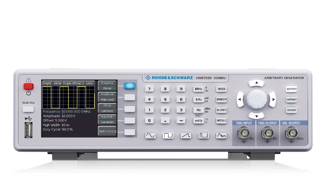 R&S®HMF2525 / HMF2550 系列 任意波形函數產生器（10 μHz – 25/50 MHz） 角度 2
