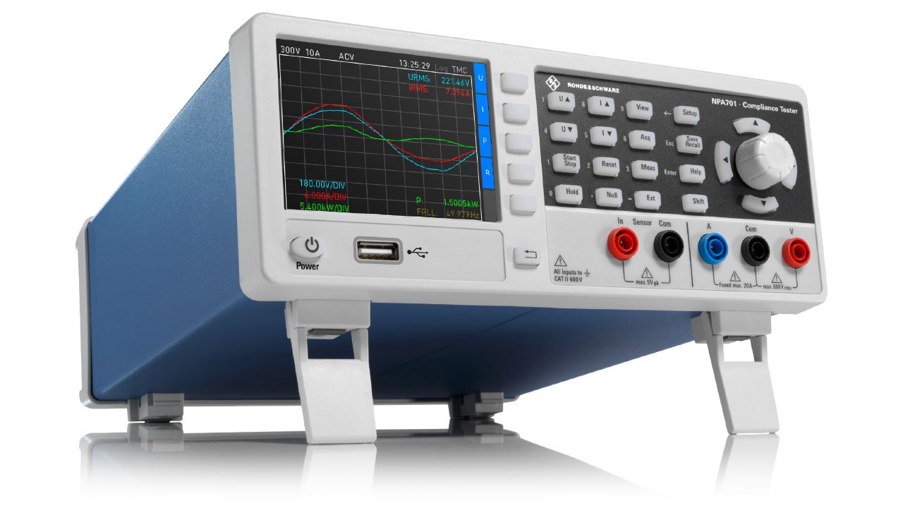 R&S®NPA 功率分析儀（50 µW – 12 kW，DC – 100 kHz） 角度 3