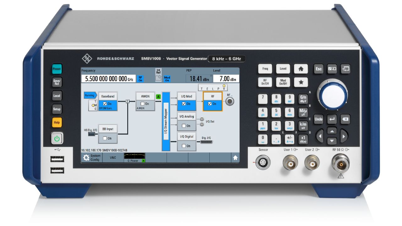 R&S®SMBV100B 向量訊號產生器（8 kHz – 6 GHz，2 GHz 調變頻寬） 角度 2