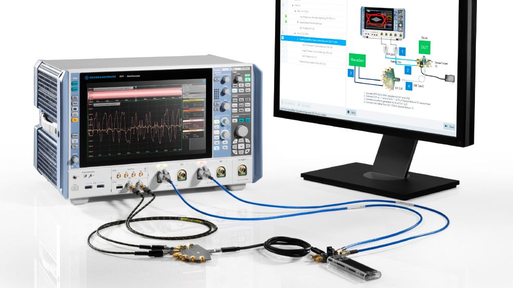 R&S RTP oscilloscope in power electronics testing application